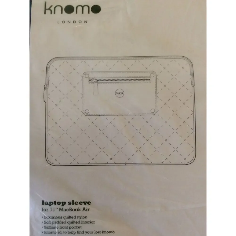 Teal ChromeBook or MacBook Air Laptop Sleeves 11”‎ Knomo London Quilted